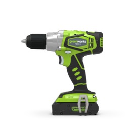 Дрель-шуруповерт аккумуляторная Greenworks G24DD, 24В